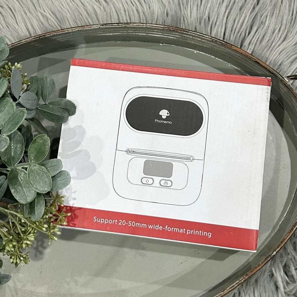 Phomemo M110 Label Makers - Barcode Thermal‎ Bluetooth Label Printer In White